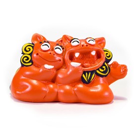 Kubakasaya Guardian Lion Lucky Charm Entrance Pair Okinawa Ryukyu Okinawa Souvenir Souvenir Order Chimudondon Shisa