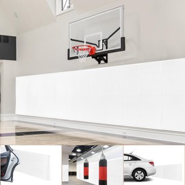 VANCL Basketball Court Wall Pad Bodyguard Wall Padding 2" Thick Foam Wall Pads with High Density Anti-Impact Wall Pad, Waterproof Durable Basketball Court Protector for Player Safety, White(1 Pack)…