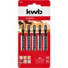 kwb 5 x Jigsaw Blades for Wood, Fine, 100 mm
