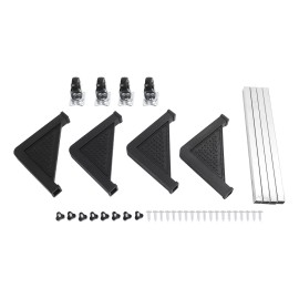 Generic Soporte De Refrigerador Ajustable Con 4 Ruedas De Bloqueo