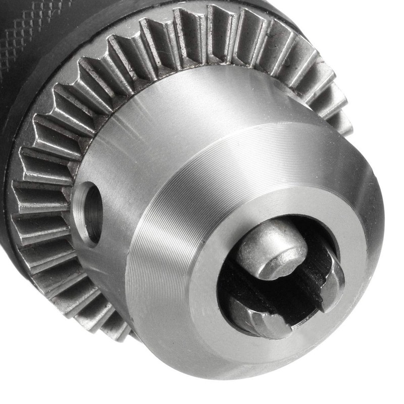 Bestgle 0.6-6.5mm Capacity Mount 3/8-24UNF Drill Chuck 1/4" Hex Shank