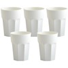 ENGELLAND - 5 x Cream White Pastel Plastic Cups 400ml