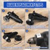 Pneumatic Chamfering Tool Handheld, Mini Air-Powered Chamfering Machine Trimming, 30000