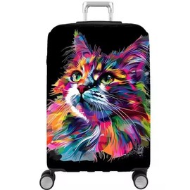 Chostky Travel Luggage Cover, Elastic Washable & Stretchy Suitcase Protector, Anti-Scratch Travel Suitcase Cover, Tested Travel Accessories Luggage Covers for 18-20 Inch Luggage (S), colour, L, Not