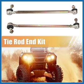 A ABSOPRO 27cm 10.63" Steering Tie Rod End Tie Rod Link Fit for 50cc 70cc 90cc 110cc 125cc 150cc ATV Quad Four with Ball Joint Accessories - Pack of 2 Item Replacement