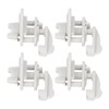 4 Set Pontoon Boat Gate Latch Kit ABS Square Frame