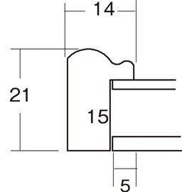 大額 Landscape Frame 300x150 Green 6701 (MZ)