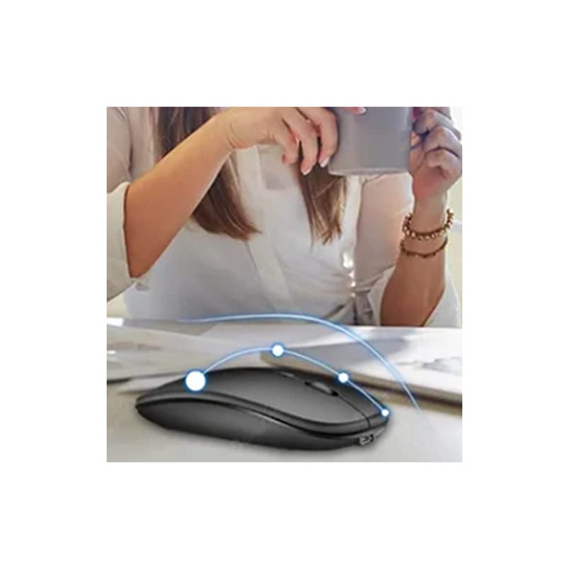 Ratón Inalámbrico, Ratón de Oficina Ergonómico y Cómodo para el