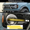 Deliciousticker For 21-25 Ford Bronco Yellow Front Headlight DRL PreCut