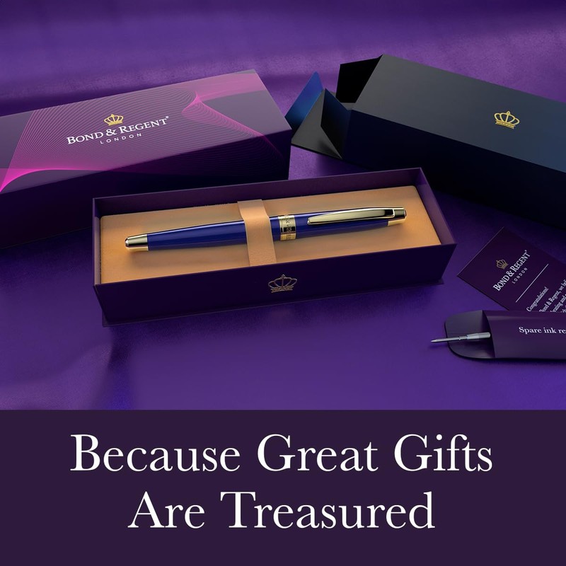 Bond & Regent Royal Blue & 24 Karat Gold -