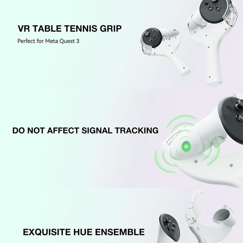 JDXFENG Table Tennis Handle Adaptor for Meta/Oculus Quest 3 Controller,