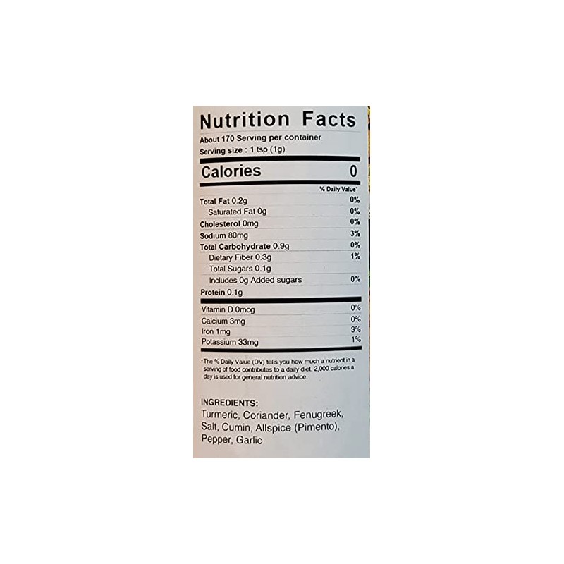 Caribbean Paradise Jamaican Curry Powder Original Style 6 ounce