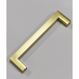 Aibeli 20 Pack Gold Cabinet Pulls 5 Inch Hole Centers Brushed Gold Kitchen Cabinet Door Handles Square Drawer Pulls Dresser Handles Stainless Steel Kitchen Hardware for Cabinets