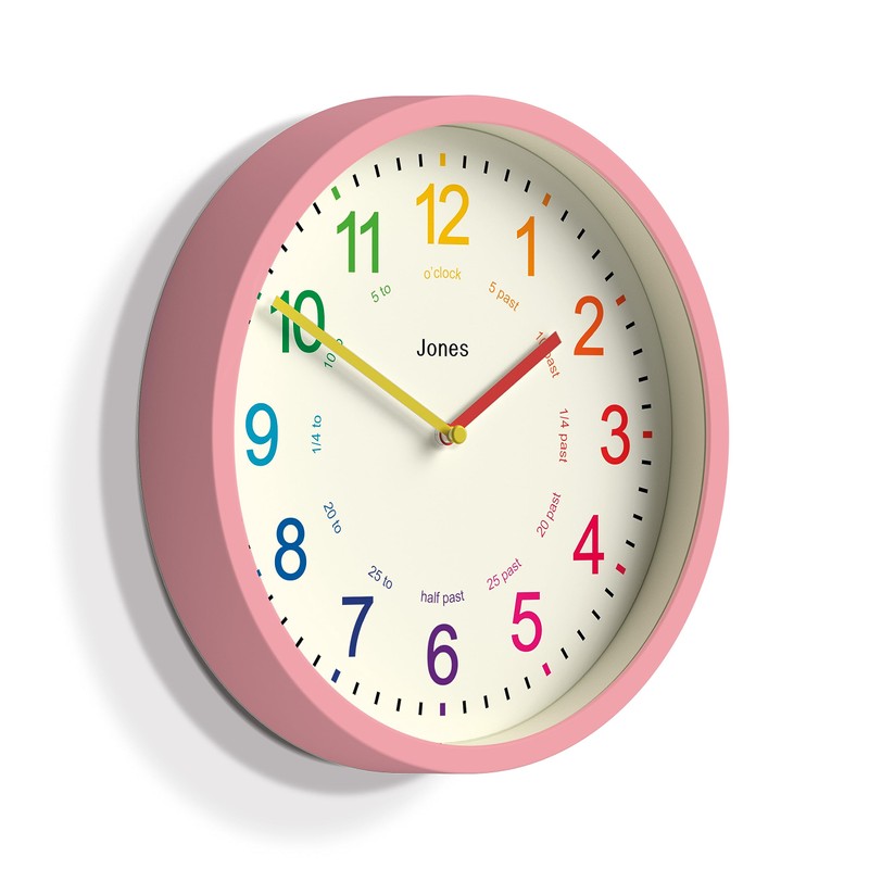 Jones Clocks® Kids Clock - Time Teaching Clock - Learn
