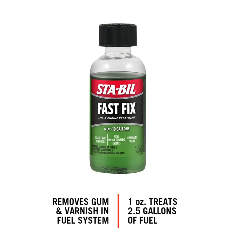 STA-BIL Fast Fix - Small Engine Treatment, Cleans Carburetors &