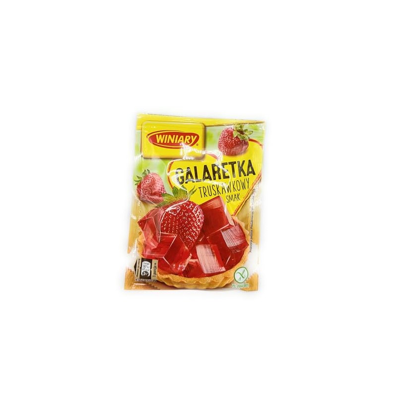 Winiary Galaretka o Smaku Truskawkowym Strawberry Jelly Mix (5-Pack)