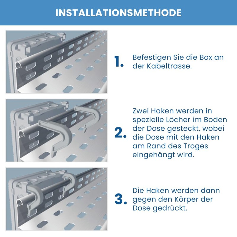 SIMET Junction box 90 x 135 x 40 mm, halogen-free,