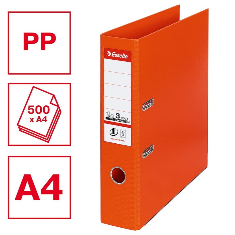 Esselte Power A4 75mm Spine Label Lever Arch File -