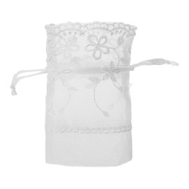 LIFKOME 100pcs Organza Bags Lace Drawstring Jewelry Pouches Wedding Favor Bags for Birthday Holiday Party Supplies