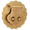 Brass Hasp Buckle Lock Retro Design 8cm Diameter Rust Resistance
