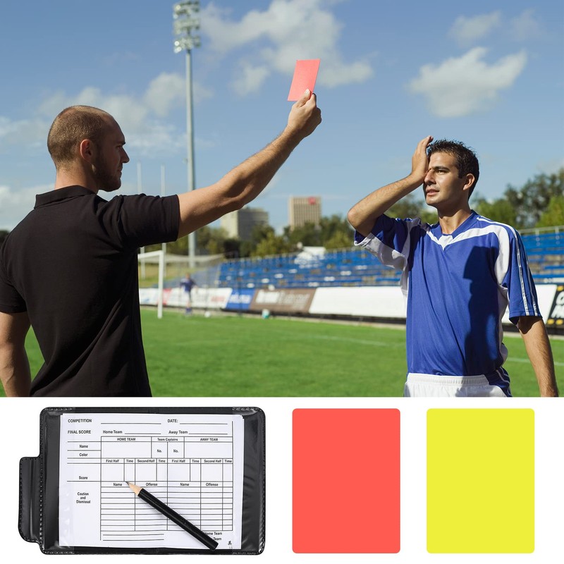 soccer referee set referee card warning card referee accessory referee