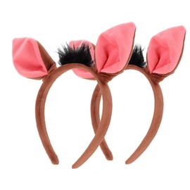 Gatuida 2pcs Pig Ear Headband Cute Animal Ears for Comfortable Hair Accessories for Cosplay Parties and Celebrations Adorable Festival Costume Decoration