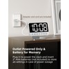 Odokee Digital Alarm Clocks for Bedrooms: Large Bold Number 5