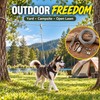 Outdoor Dog Tie Out Trolley Cable System Kit with Pulley,