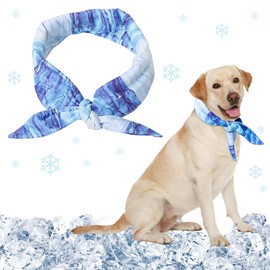 Cooling Collar for Dogs, Dog Collar Cooling, Dog Neckerchiefs, Cooling Neckerchief for Dogs, Cooling Collar Bandana, Breathable Heat Dissipation Bandana, Dog, Suitable for Cooling Dogs in Summer