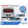 Equity 30024 0.9 in. LED Alarm Clock with USB Charge