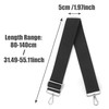 Moorle Wide Shoulder Bag Strap, 5 cm Black Wide Bag