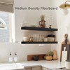 QEEIG Bathroom Shelves 24 inches Long Wall Shelf 24 x