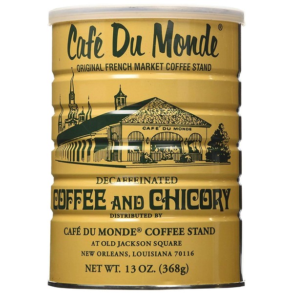 Cafe Du Monde Coffee Decaf And Chicory, 13 Ounce (Pack
