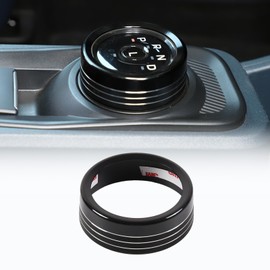 CHEAYAR Gear Shift Switch Button Ring Trim Cover Fit for Ford Maverick 2022, Aluminum Gear Shifting Knob Cover, Gear Shift Knob Cover Interior Gear Shifter Head Decoration Protection (Black)