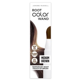 Jerome Russell Root Color Wand in Medium Brown| Instant Up To 100% Grey Coverage | Non-Sticky Formula | Long-Lasting Results
