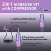 Dpaaoyer Airbrush Kit for Nails 32PSI Air Brush Kit with