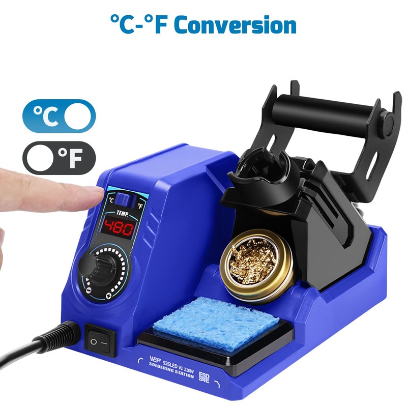 WEP 926LED V1 110W Soldering Iron Station Kit with Solder