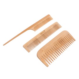 Beavorty Hairdressing Bamboo Comb Barber Comb Professional Salon for Women Men Curly Hair Brush