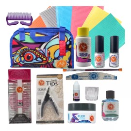 Mc Nails Kit Nails 20 Piezas, Uñas Acrílicas Incluye Maletín Mc Nails