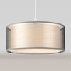 Frideko 2 Tier Light Shade Ceiling - Modern Grey Lampshade