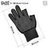 NABESHI Gloves with 2 Fingers, 2 Inserts, Fingerless, Fingerless Fingertips,