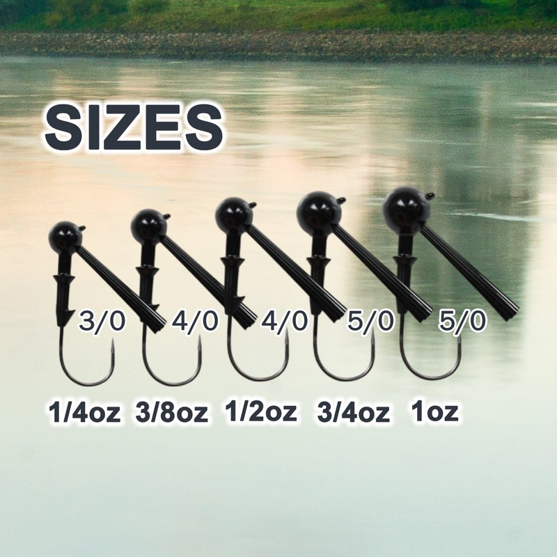 Reaction Tackle Tungsten Football Jig Perch Fishing 0.5L