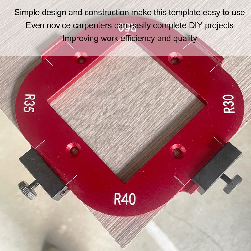 Corner Radius Template 4 in 1 Round for Positioning Bit