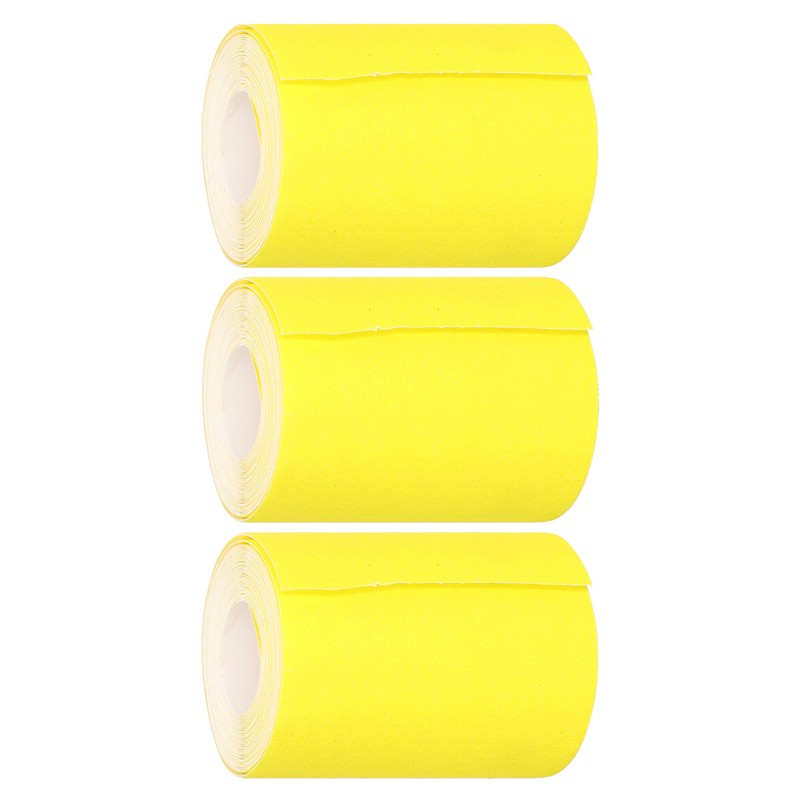 3 Rolls Sandpaper Roll 120 Grit Abrasive Sheet Polishing Grinding