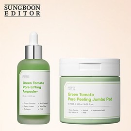 Ingredient Editor Green Tomato Pore Ampoule 75ml + Green Tomato Pore Pad 180ml / 성분에디터 그린토마토 모공앰플 75ml + 그린토마토 모공패드 180ml