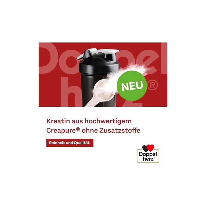 Doppelherz Creatine Monohydrate - High Purity Creatine with Creapure Quality