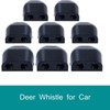 CITKOU 8Pcs Deer Whistles for Car Dual Construction Black
