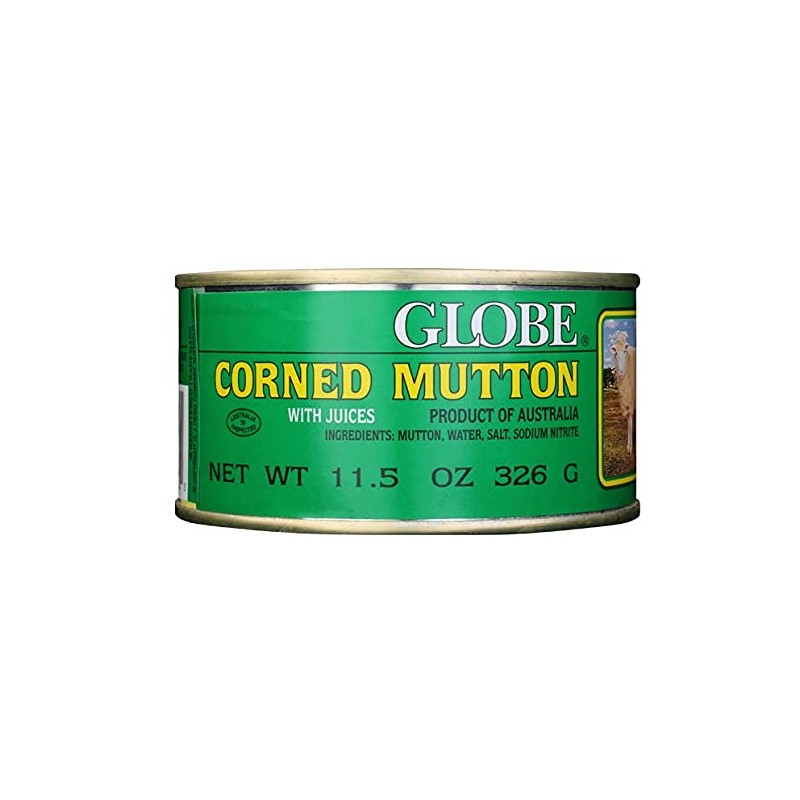 Globe Corned Mutton with Juices (2 Pack, Total of 23oz)
