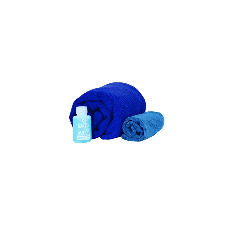Sea To Summit Tek Towel Wash Kit - Cobalt Blue