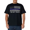 I've Got Your Six Thin Blue Line American Flag T-Shirt
